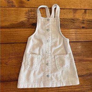Kids Cream Corduroy Dress